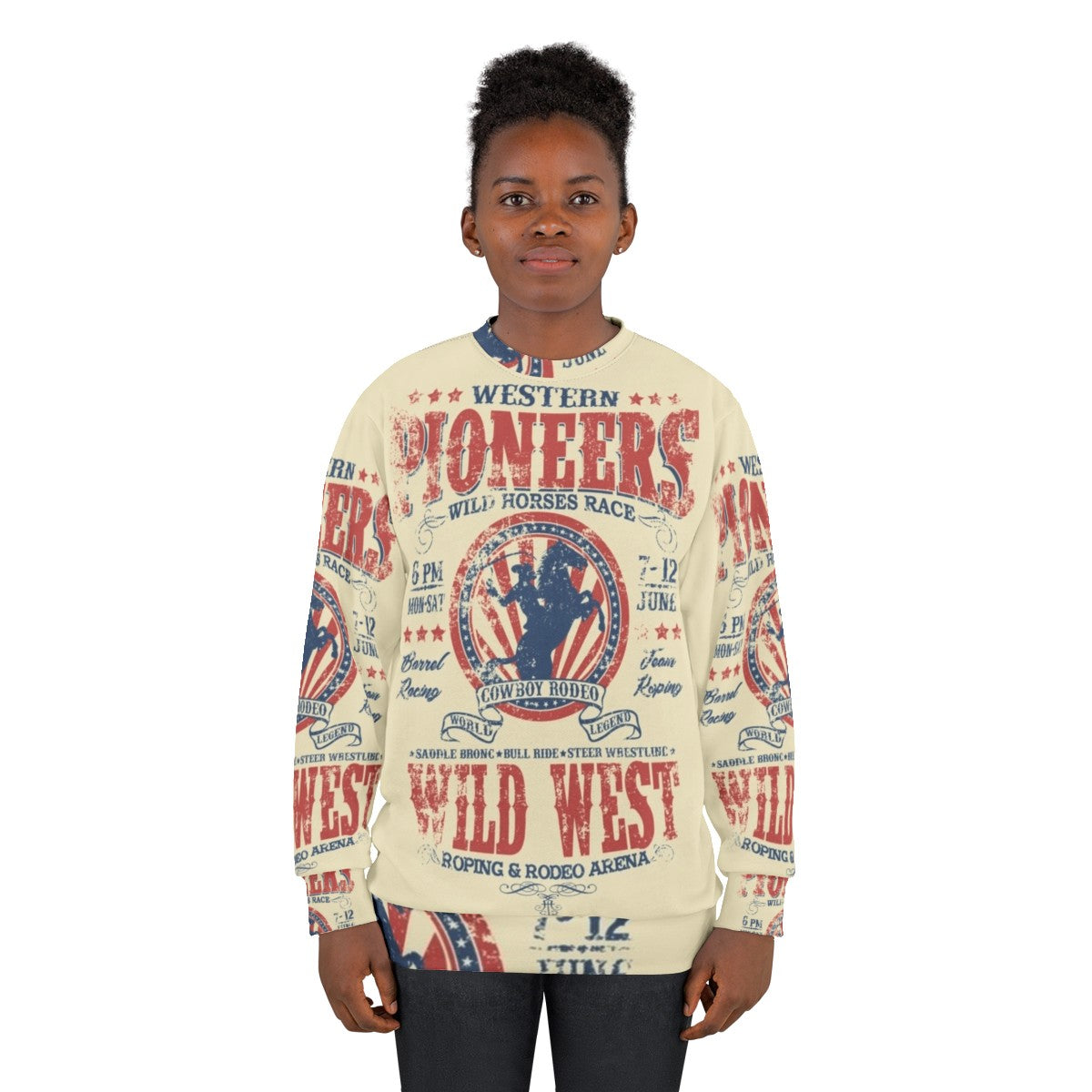 Vintage Western Pioneers Sweatshirt - women