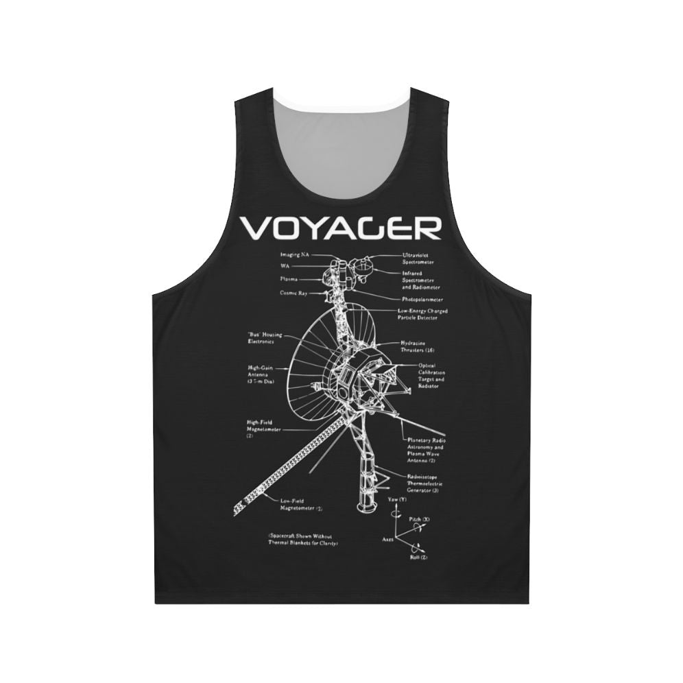 Voyager space program unisex tank top