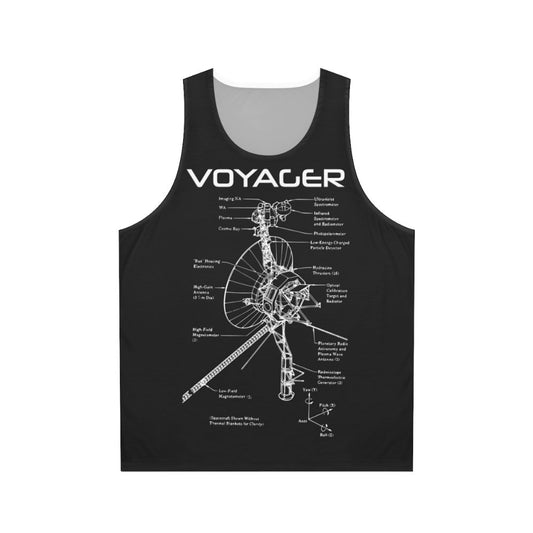 Voyager space program unisex tank top