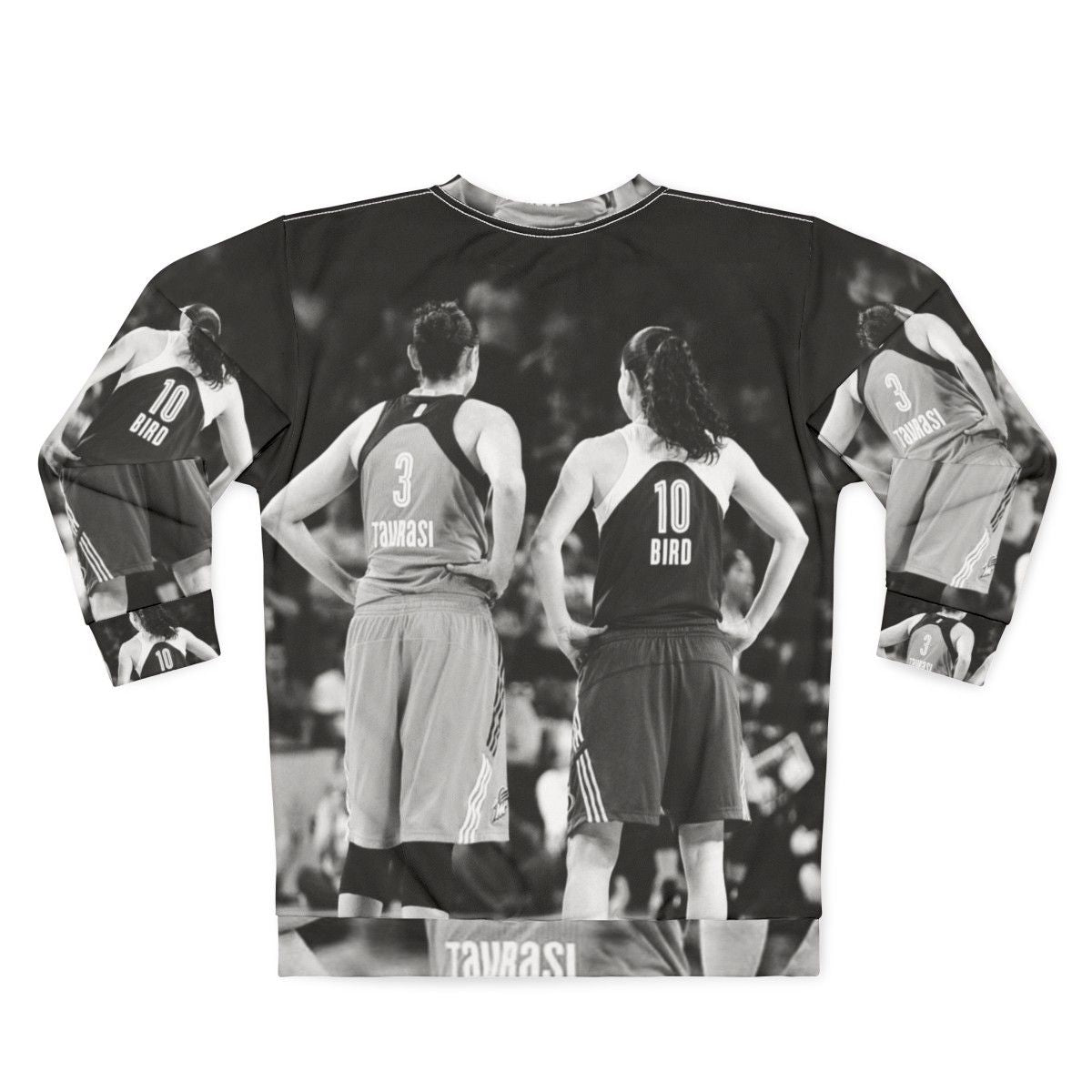 Diana Taurasi and Sue Bird WNBA Legends Black and White Sweatshirt - Back