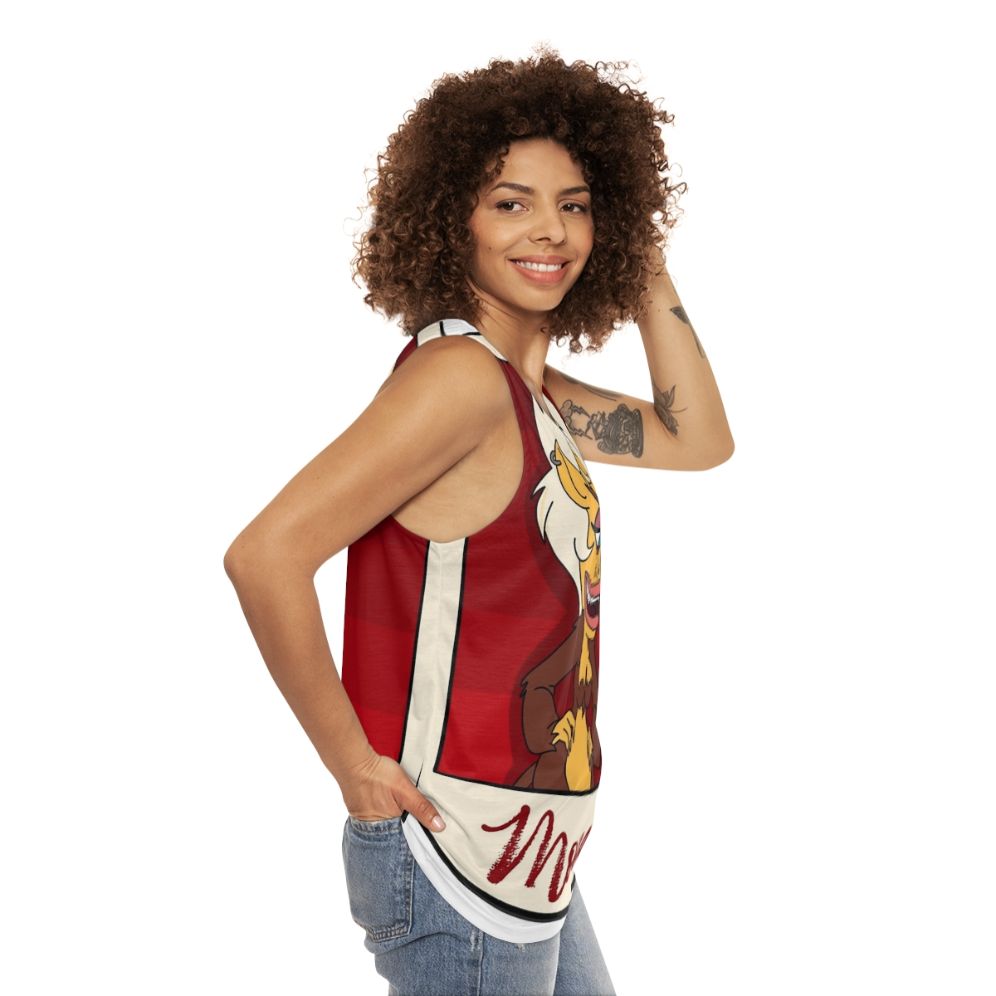 Big Mouth Hormone Monster Mona Unisex Tank Top - women side