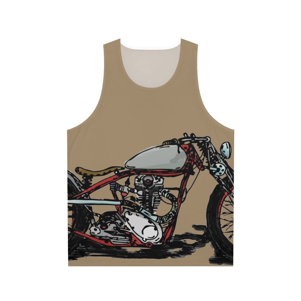 Bobber unisex vintage motorcycle tank top