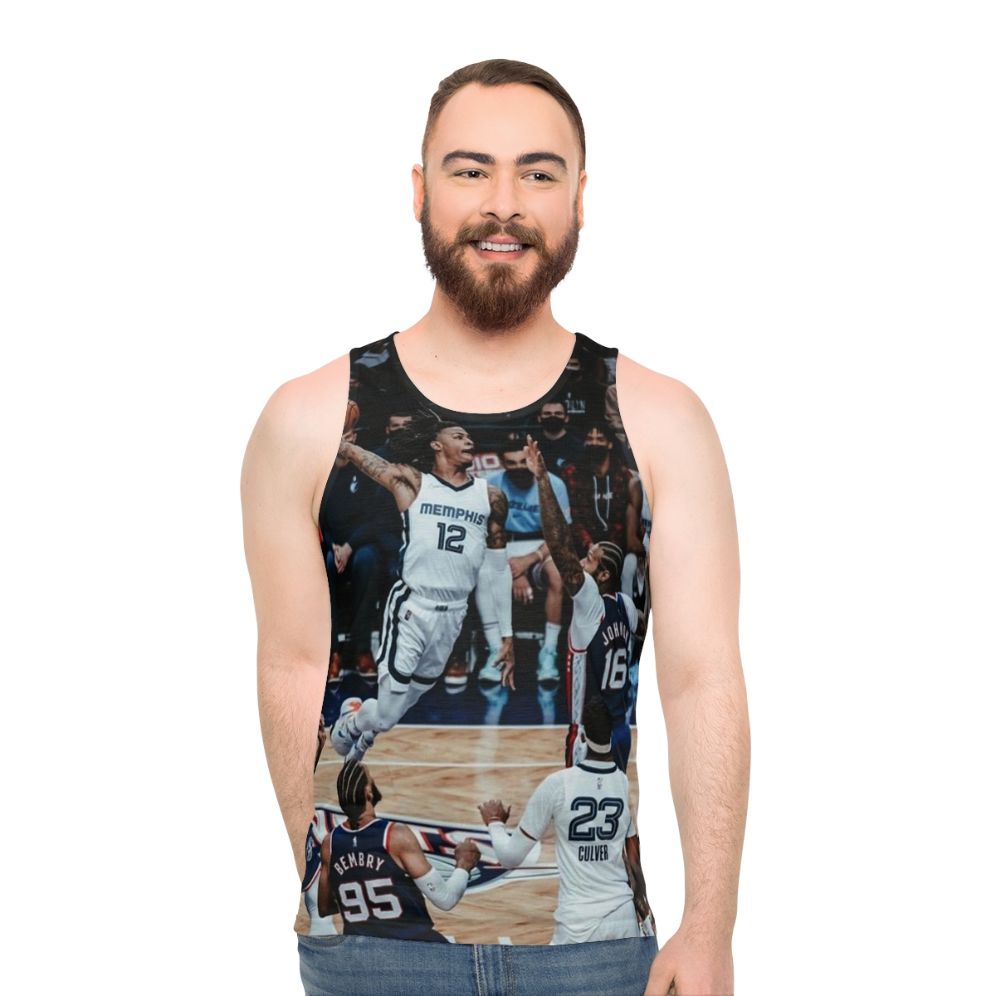 Ja Morant Posterized Dunk Unisex Basketball Tank Top - men