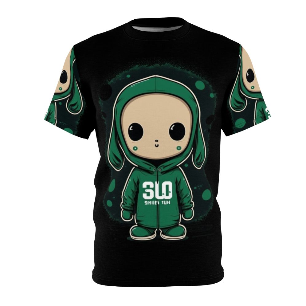 Kang Sae Byeok Player 67 inspired all-over-print t-shirt for Squid Game fans