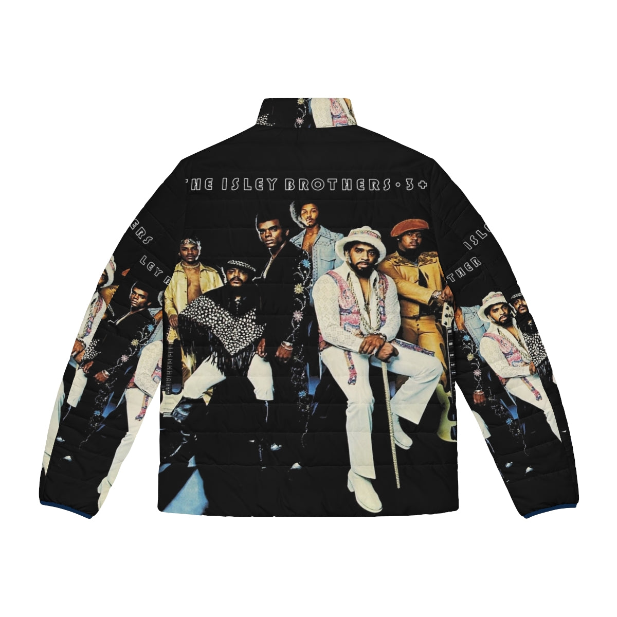 Ungu The Isley Brothers American R&B Puffer Jacket from 2019 Tour - Back