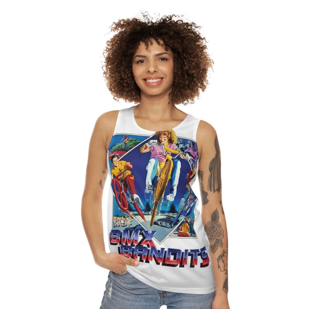 Retro 1980s BMX Bandits unisex tank top - women