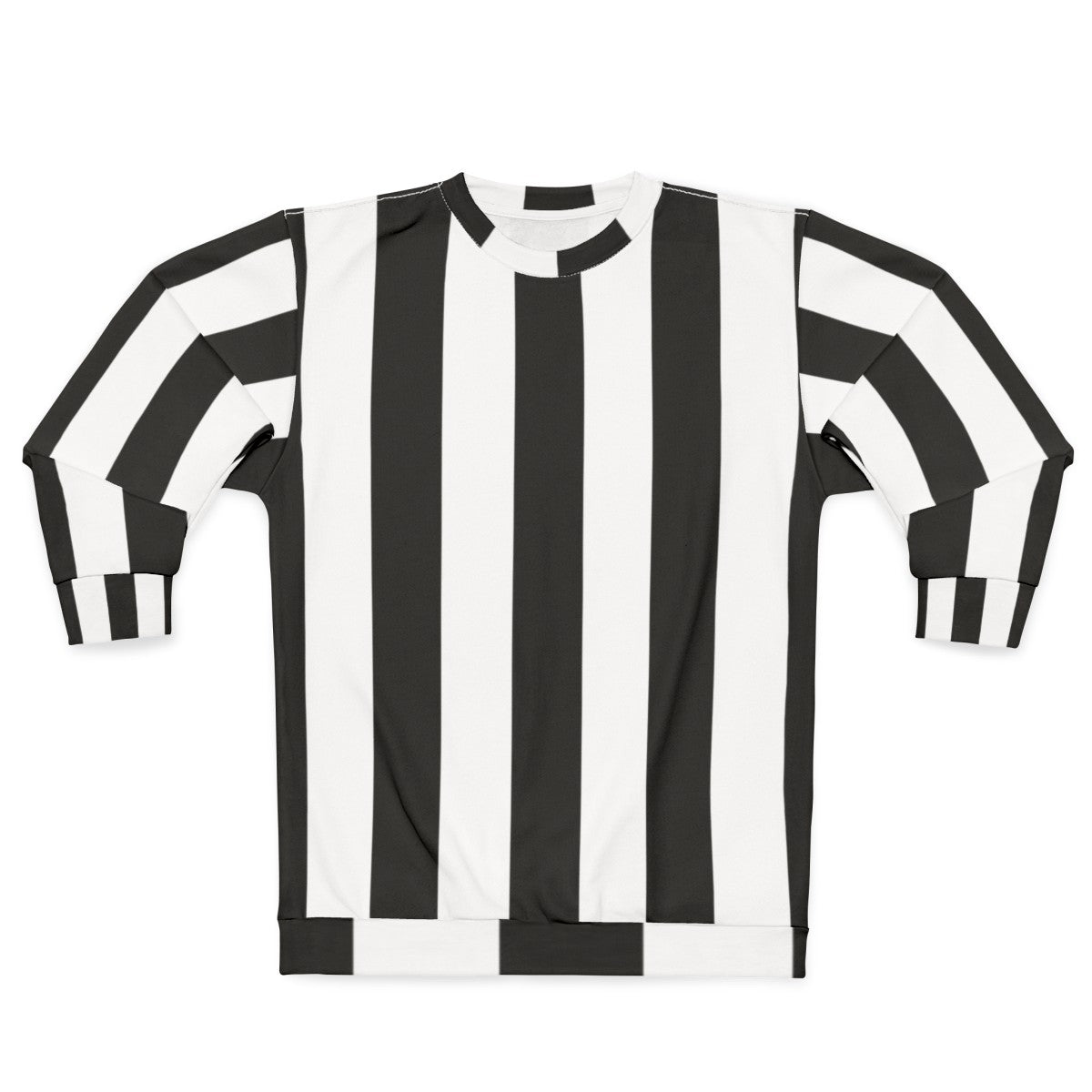 Classic black and white referee design sweatshirt