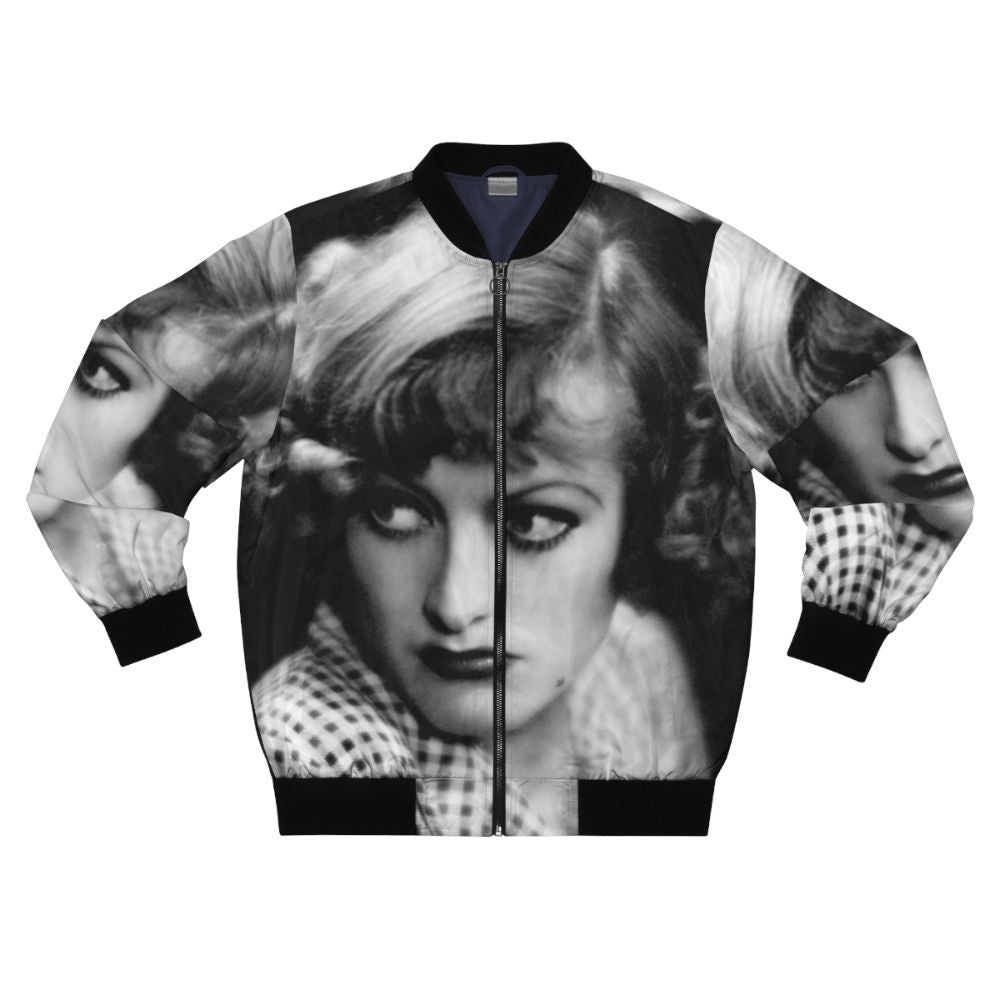 Vintage Joan Crawford Rain Bomber Jacket with retro style