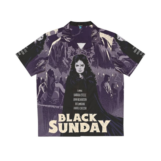 Black Sunday Hawaiian Shirt featuring horror movie elements