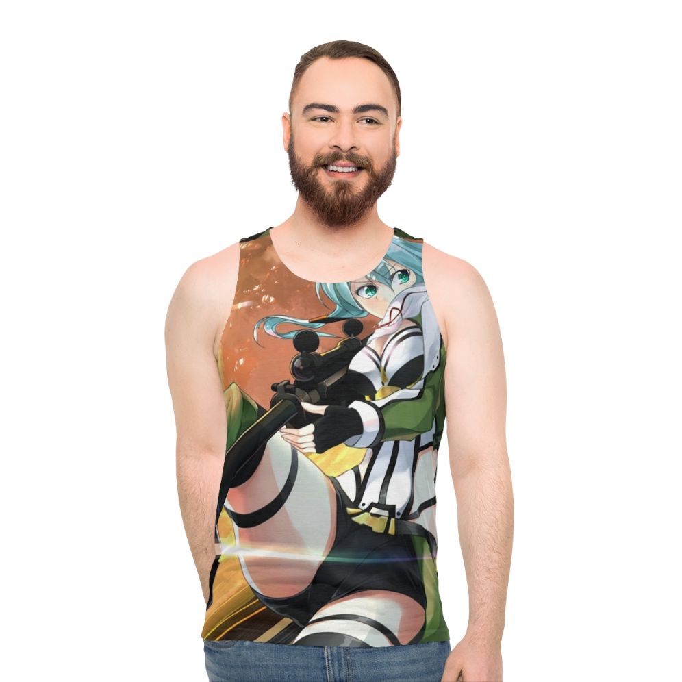 Sinon Anime Inspired Unisex Tank Top - men