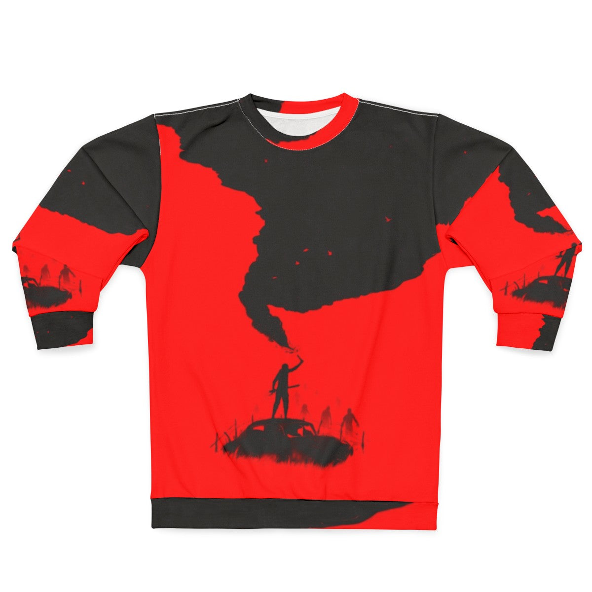 SOS Zombie Apocalypse Silhouette Sweatshirt