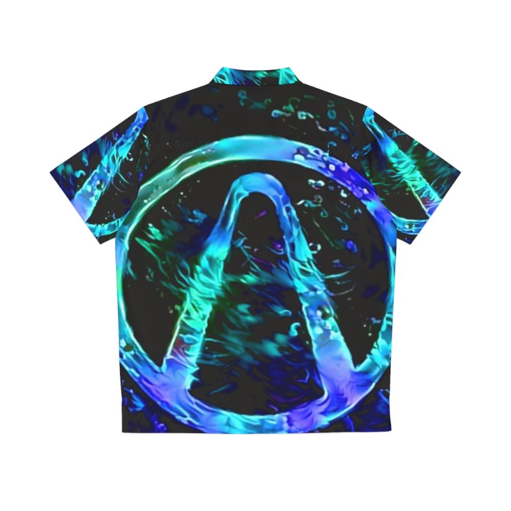 Borderlands Vault Hunter Black Light Hawaiian Shirt - Back