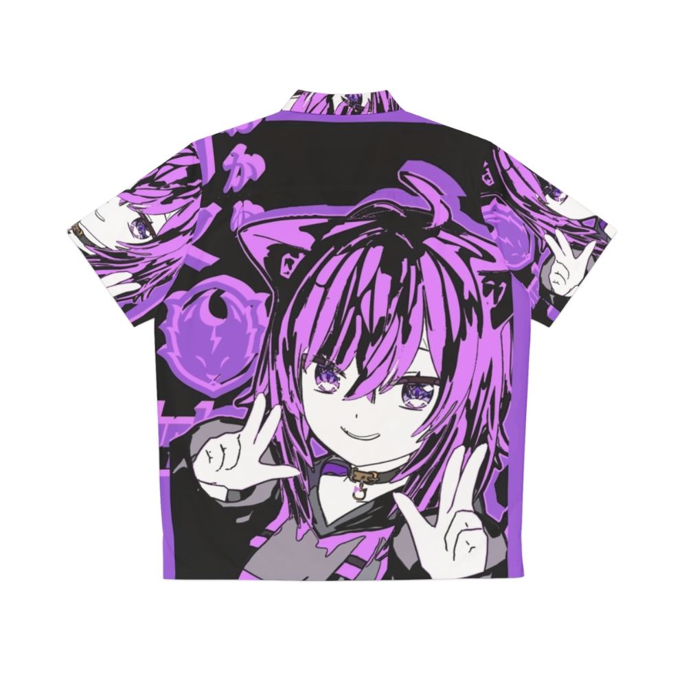 Hololive Gamers Nekomata Okayu Anime Hawaiian Shirt - Back