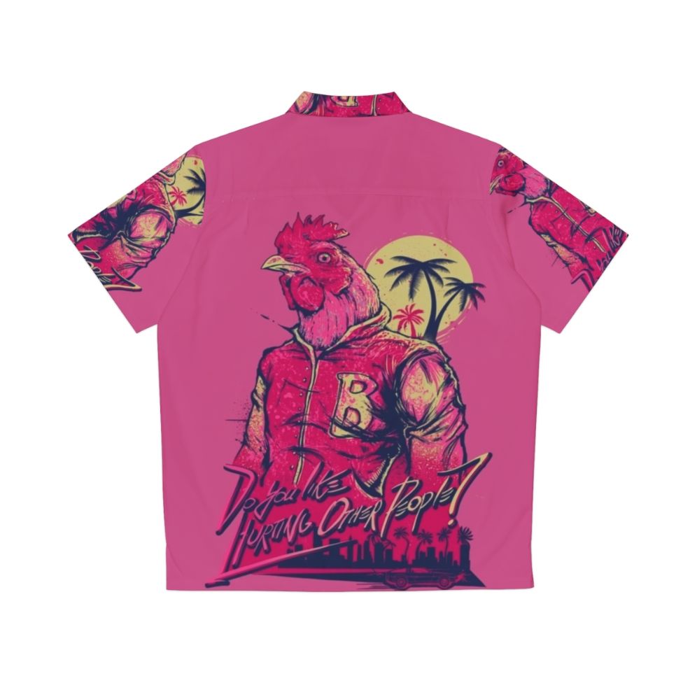 Hotline Miami Richard Hawaiian Shirt - Back