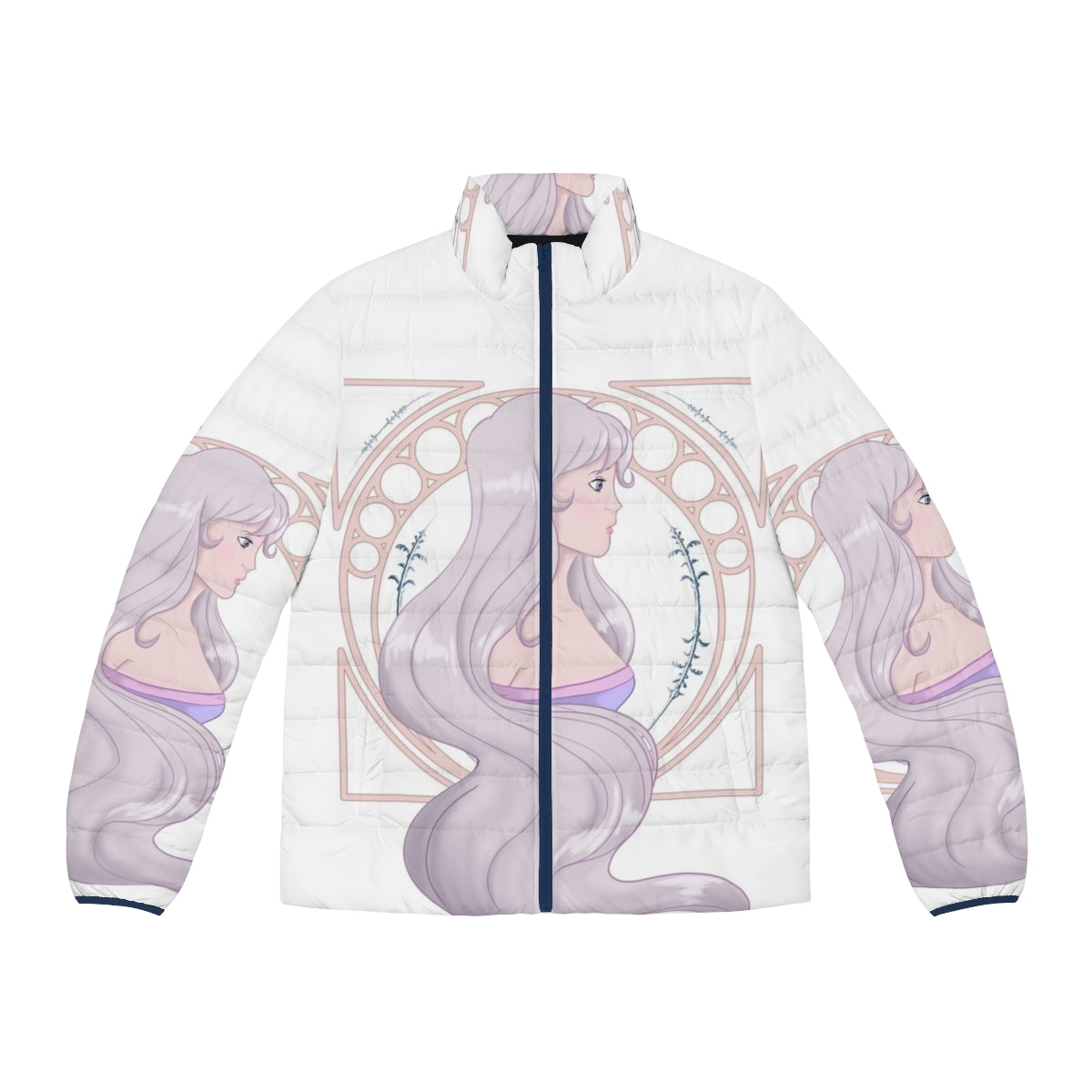 Lady Amalthea white unicorn puffer jacket from the film The Last Unicorn