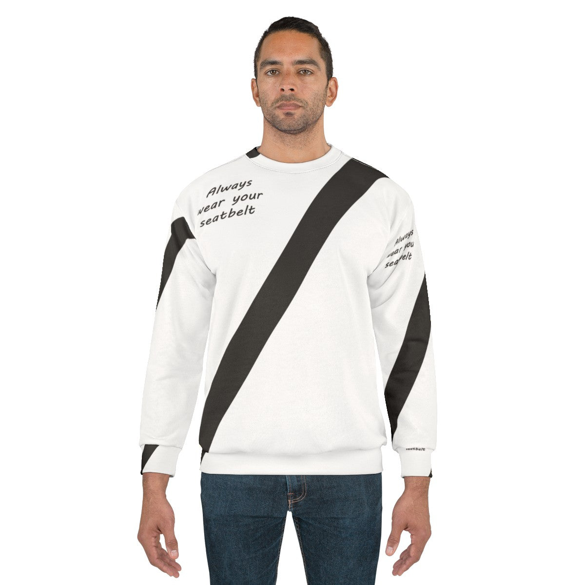 Seatbelt Sweatshirt for Safety and Style - men