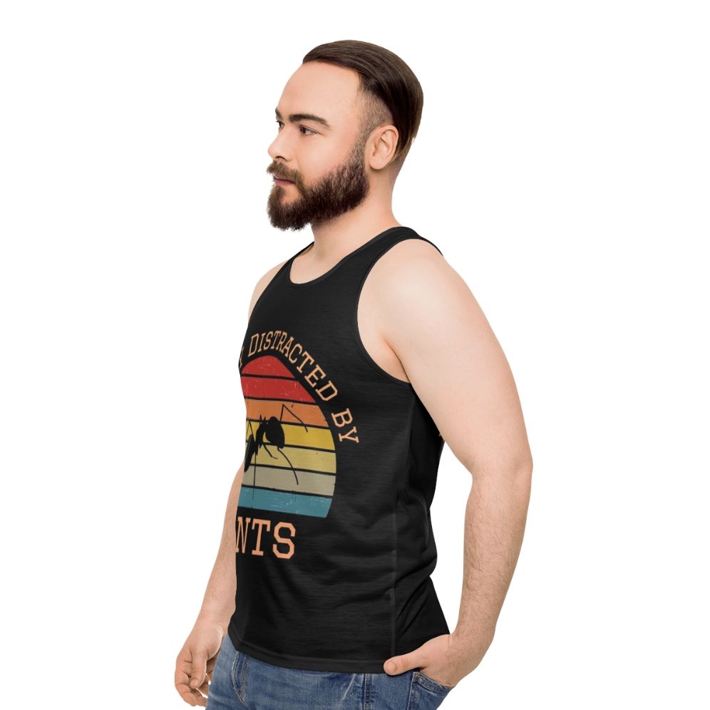 Easily Distracted By Ants Unisex Tank Top - men side