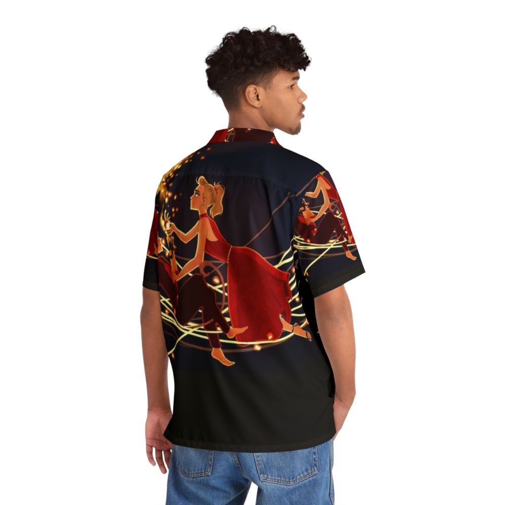 Colorful Hawaiian shirt featuring Catra and Adora from the Netflix series She-Ra and the Princesses of Power - People Back