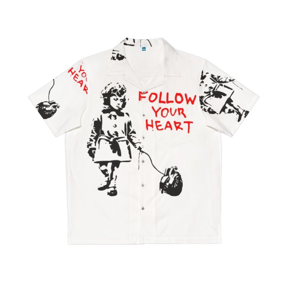 Banksy "Follow Your Heart" Hawaiian Shirt