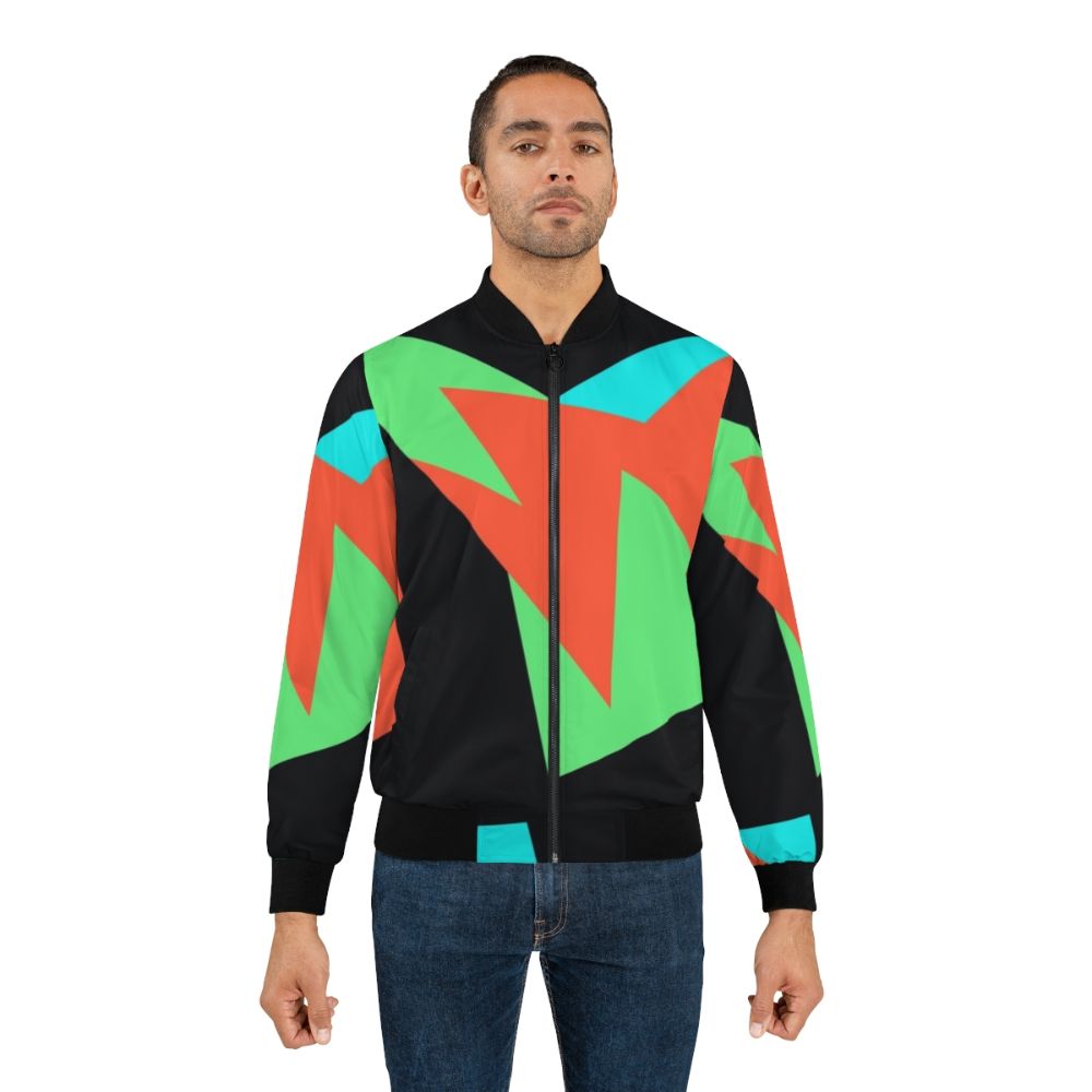 Jordan VII Barcelona Nights Bomber Jacket - Retro basketball-inspired streetwear design - Lifestyle