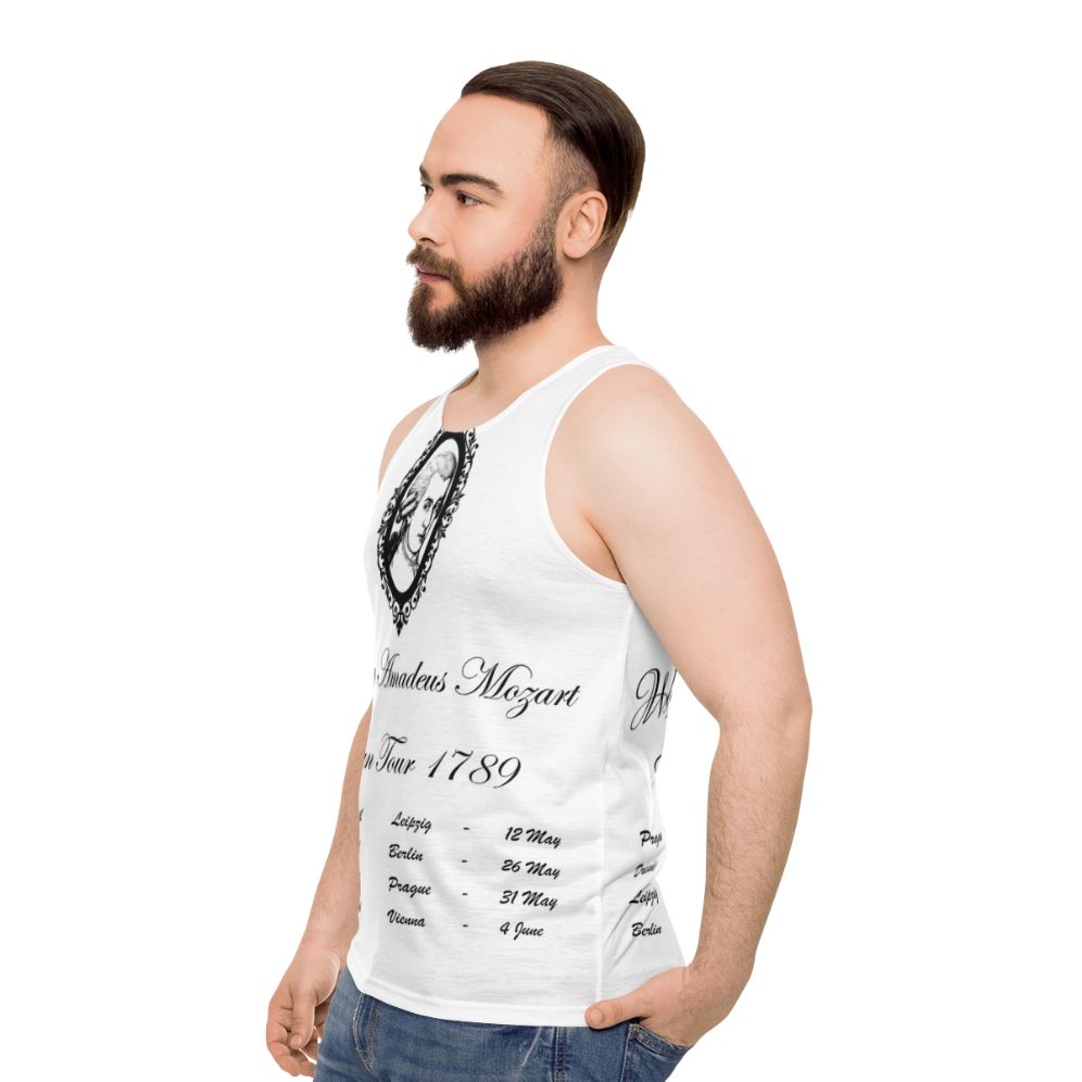 Wolfgang Amadeus Mozart European Tour 1789 Unisex Tank Top - men side