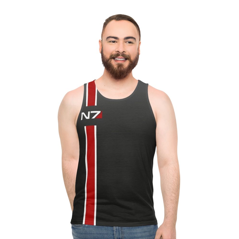 Mass Effect N7 Iconic Unisex Gaming Tank Top - men