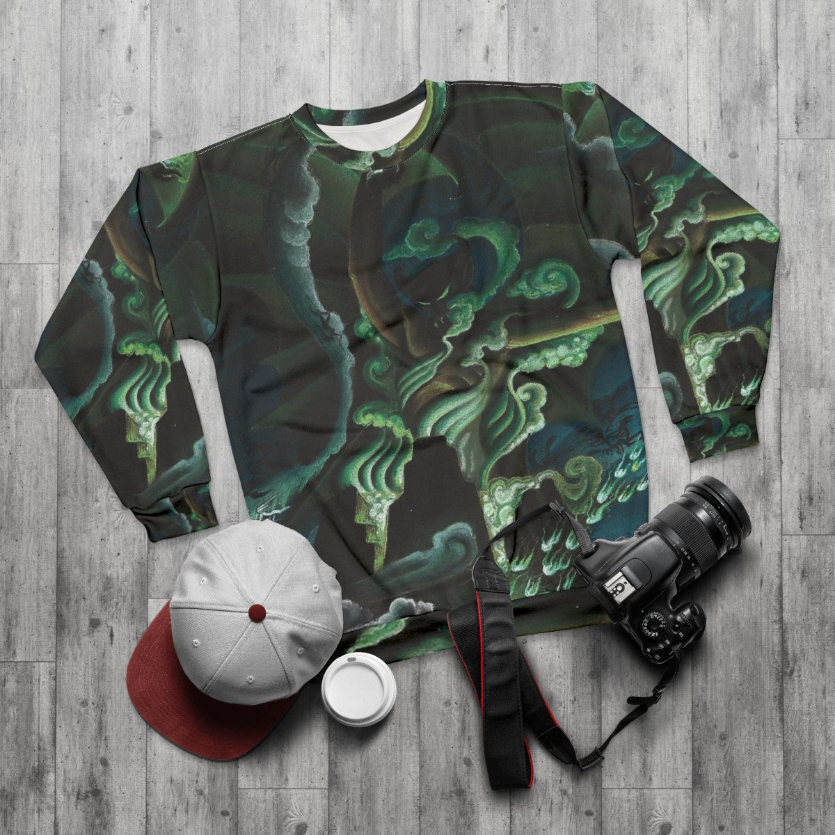 Chernabog Devilish Sweatshirt - flat lay