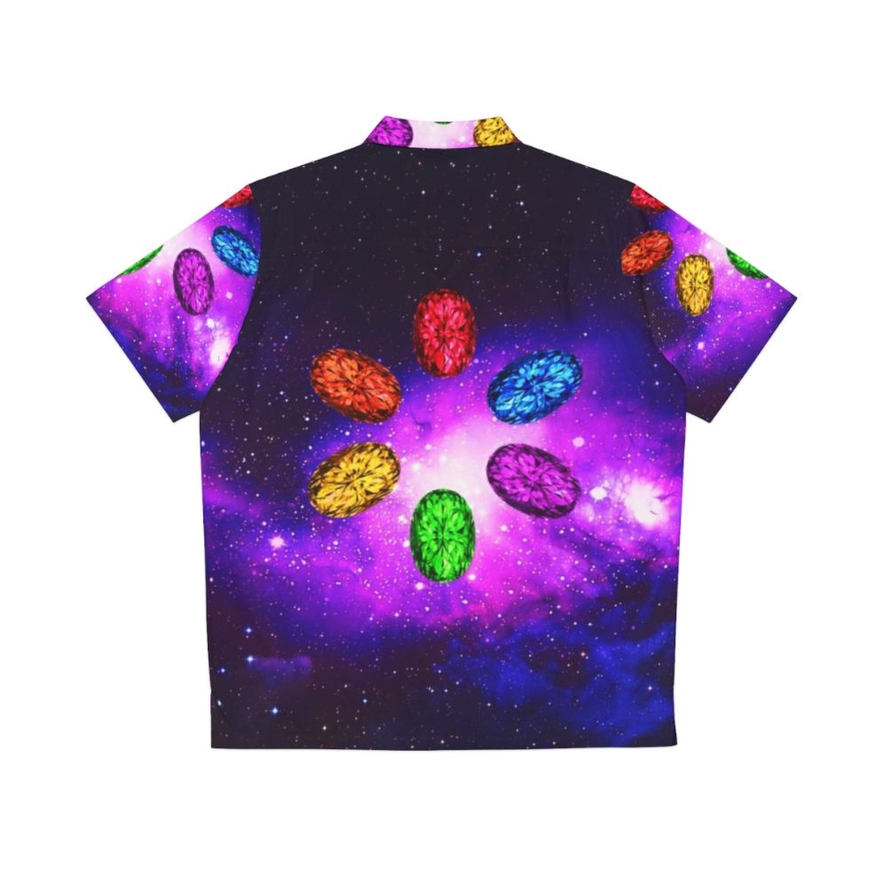 Infinity Stones Rainbow Galaxy Space Hawaiian Shirt - Back