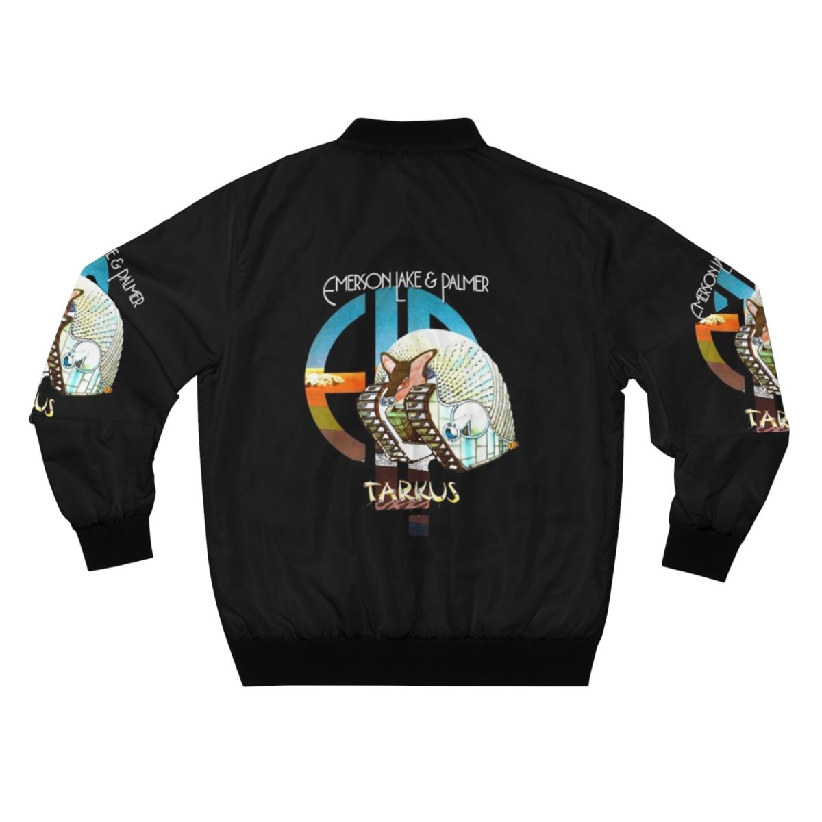 Emerson, Lake & Palmer Tarkus Bomber Jacket with band logo - Back