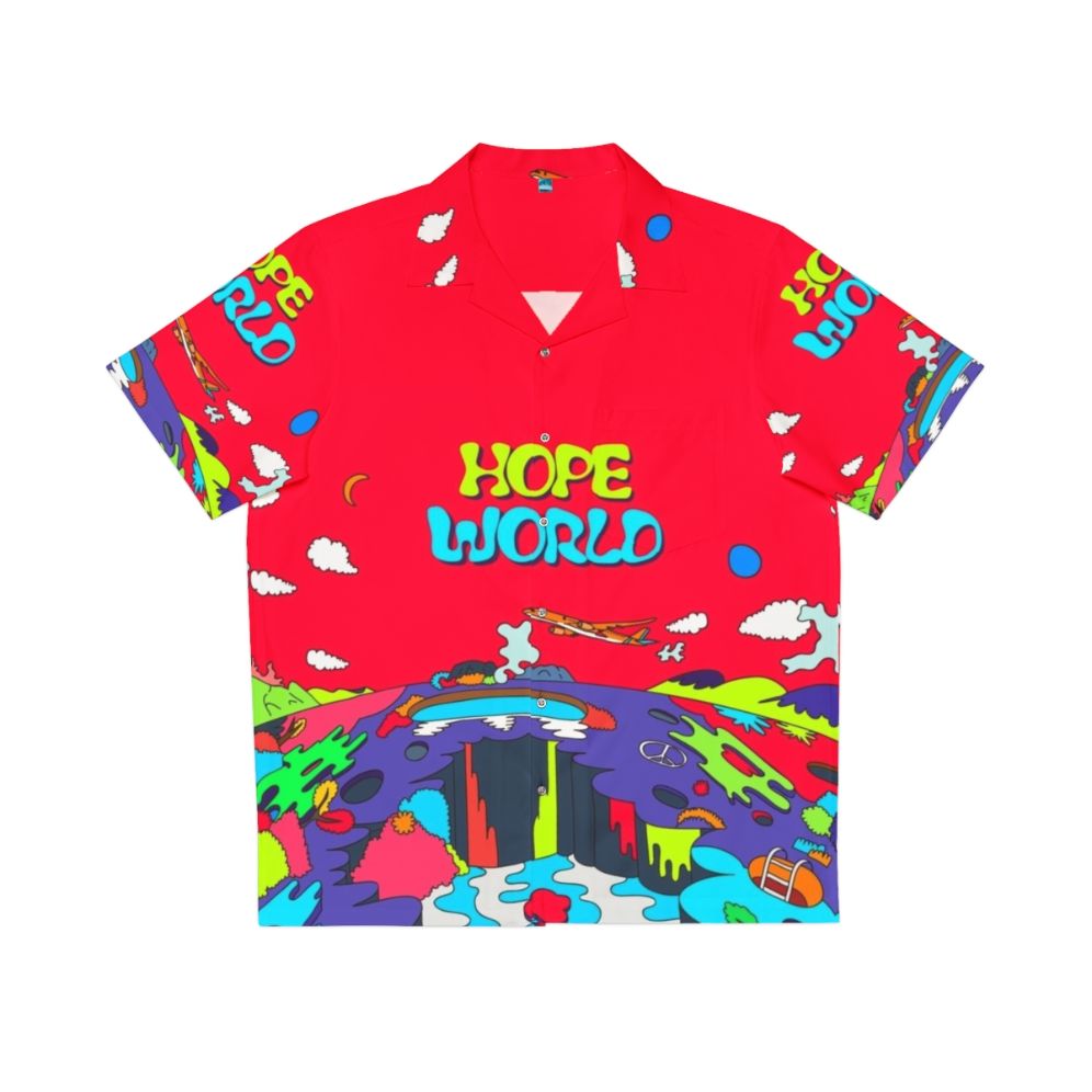 BTS J-Hope Hawaiian Shirt featuring Hope World design