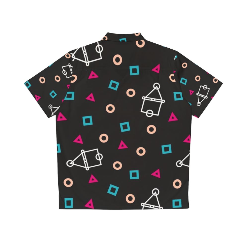 Squid Game Hawaiian Shirt with Tropical Print - Back