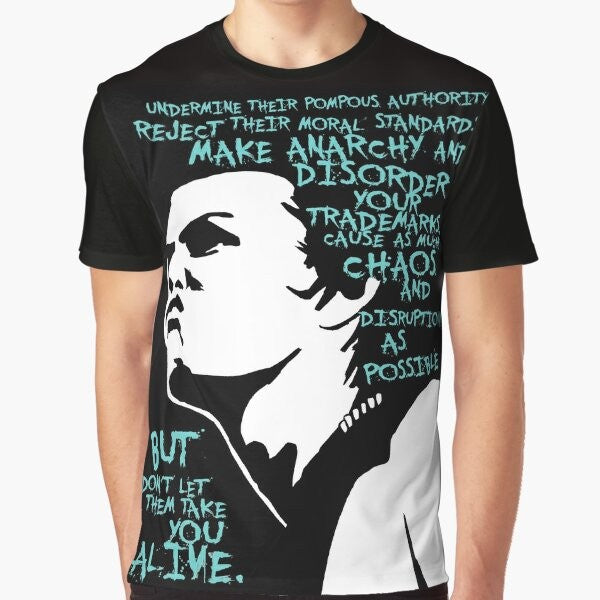 Sid Vicious "Dead or Alive" Punk Rock Graphic T-Shirt