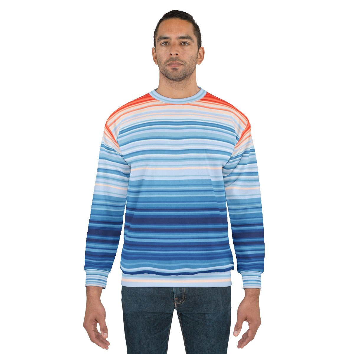 Climate Change Stripes Eco-Friendly Sweatshirt - men