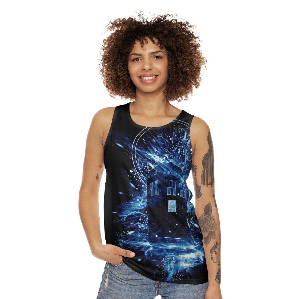 Time Storm Unisex Doctor Who Inspired Tank Top - women