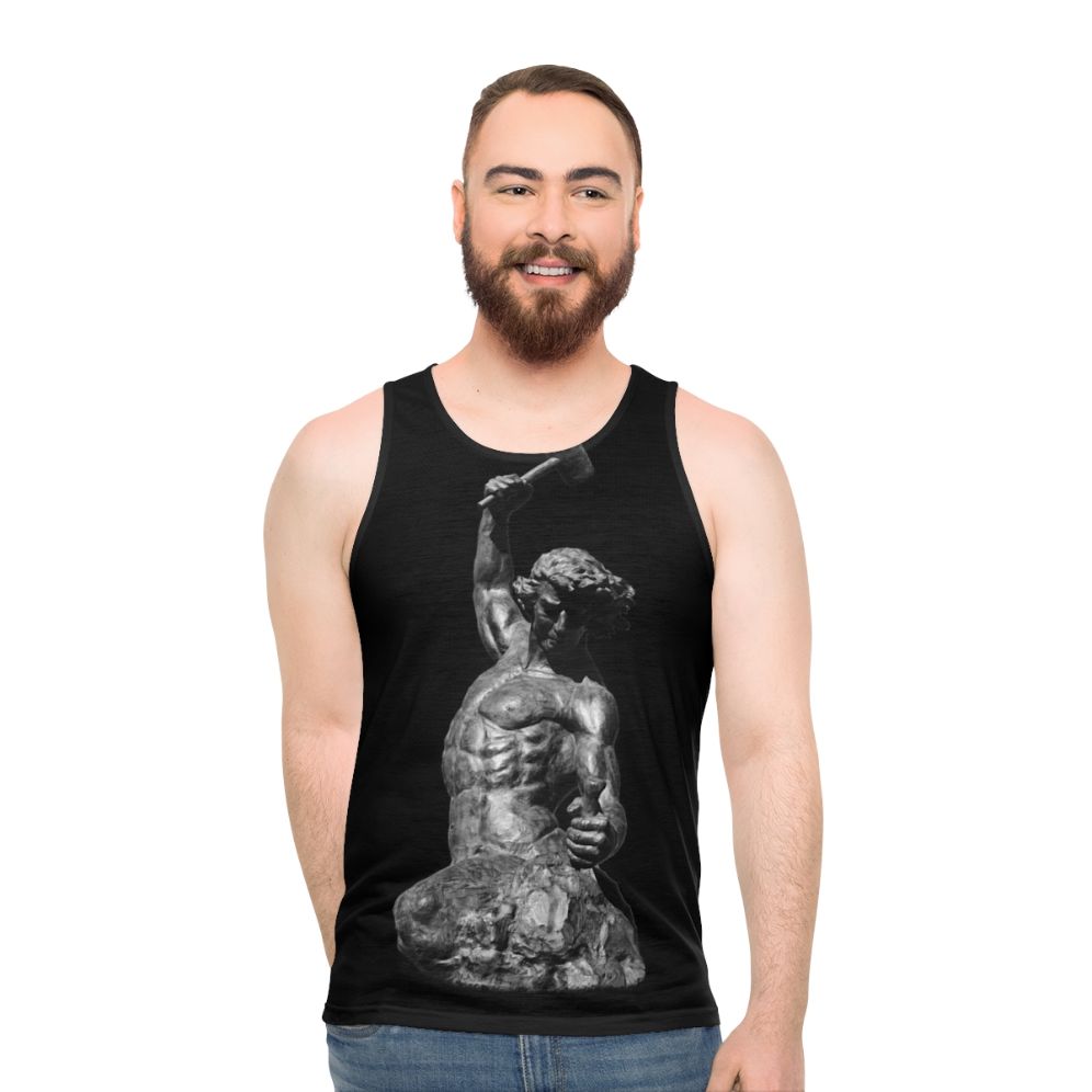 Unisex "Self Made Man" Inspirational Workout Tank Top - men