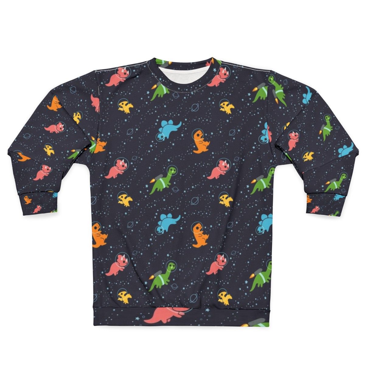 Galaxy Space Dinosaur Sweatshirt