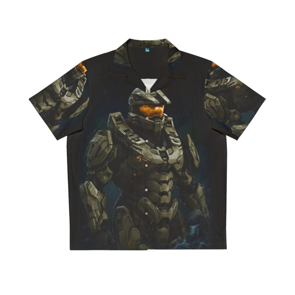 Master Chief Hawaiian Shirt - Halo Inspired Gaming Apparel