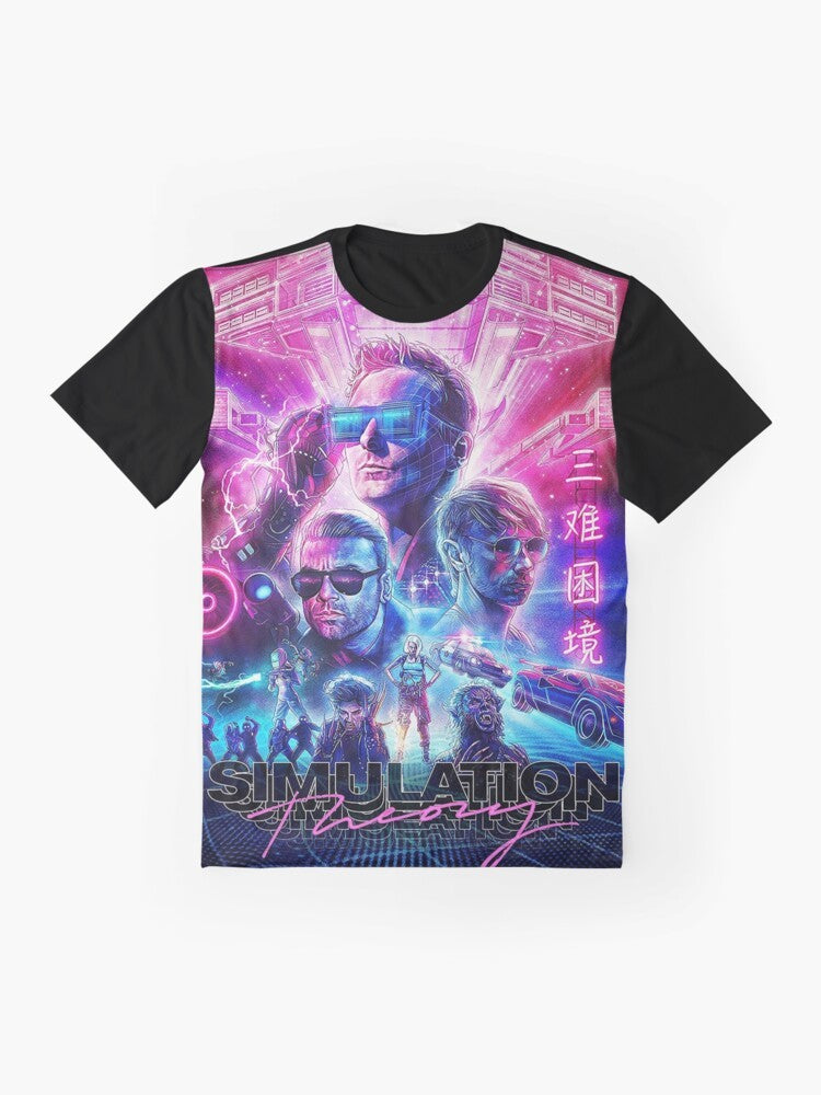 Simulation Theory World Tour 2019 Berantakin Graphic T-Shirt - Flat lay