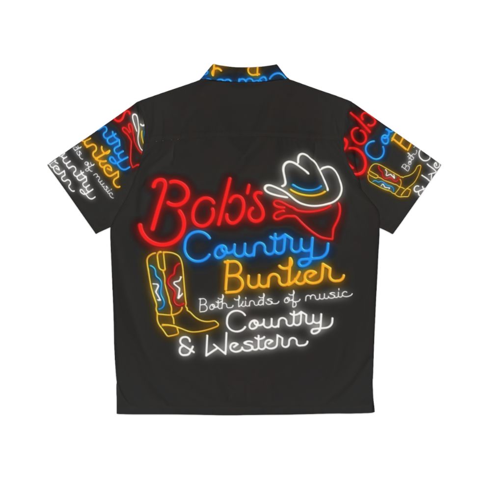 Bob's Country Bunker Hawaiian Shirt with Blues Brothers Inspired Design - Back