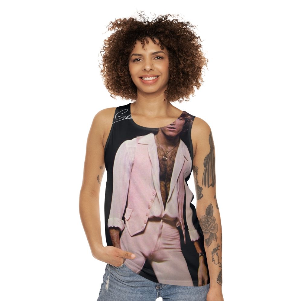 Andy Gibb Bee Gees Unisex Retro Pop Music Tank Top - women