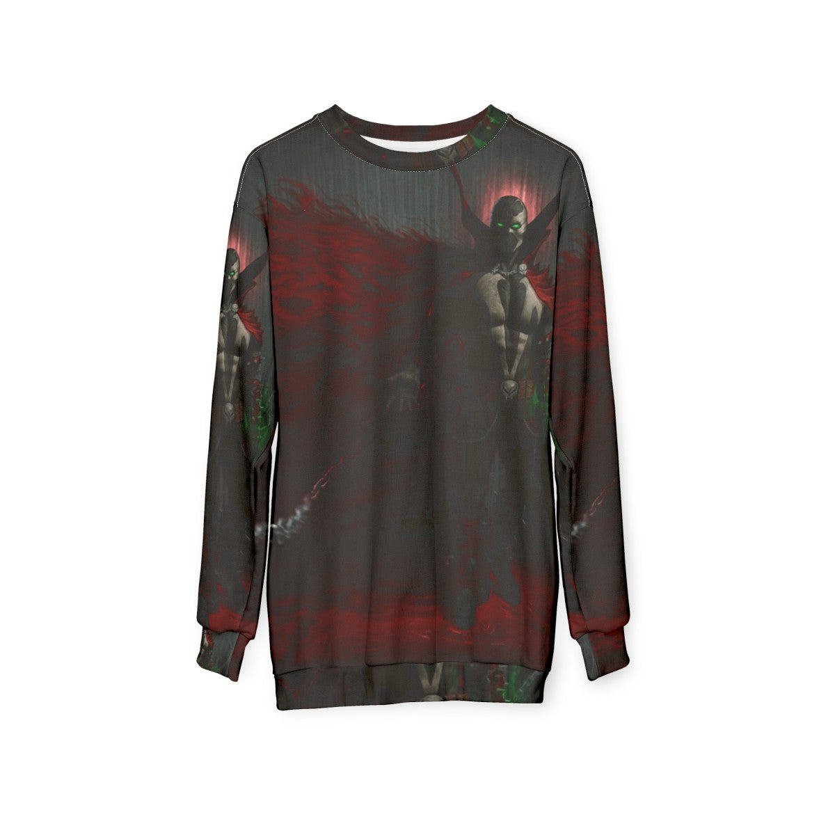 Spawn Sweatshirt 2 - Mortal Kombat Inspired Comic Book Apparel - hanging