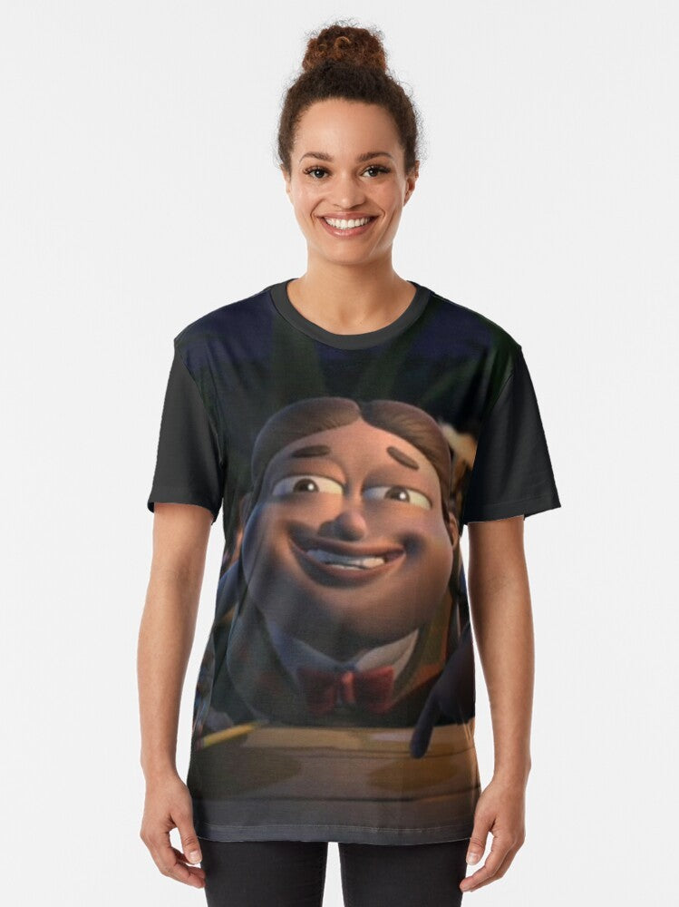 Bolbi Stroganovsky Graphic T-Shirt, featuring the character from the cartoon series Jimmy Neutron - Women