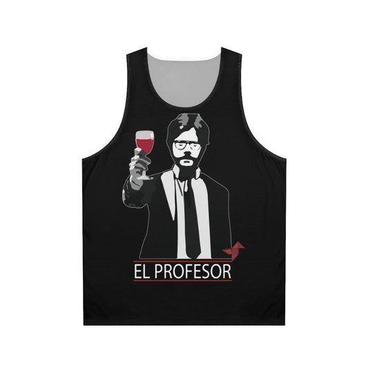 Professor Money Heist Retro Art Unisex Tank Top