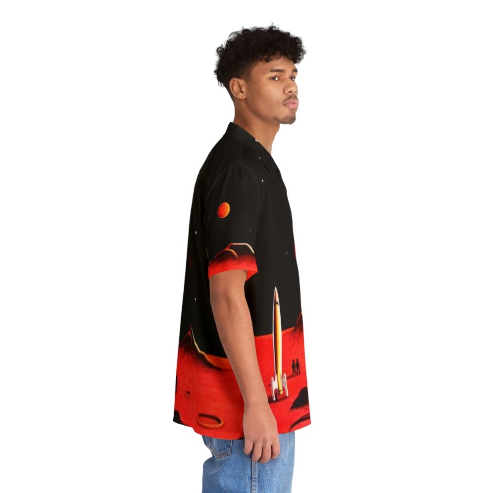 Futuristic mars-themed hawaiian shirt - People Pight