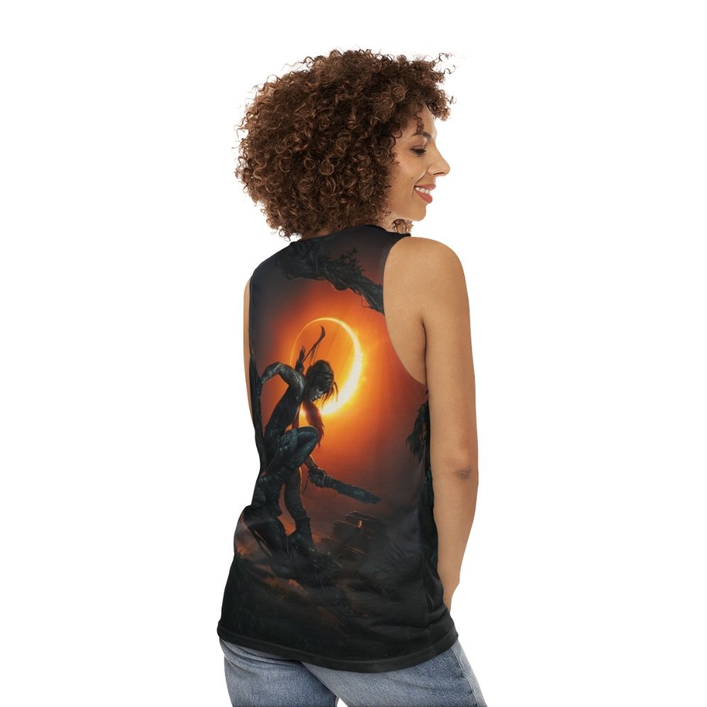 Unisex Tomb Raider Tank Top - women back