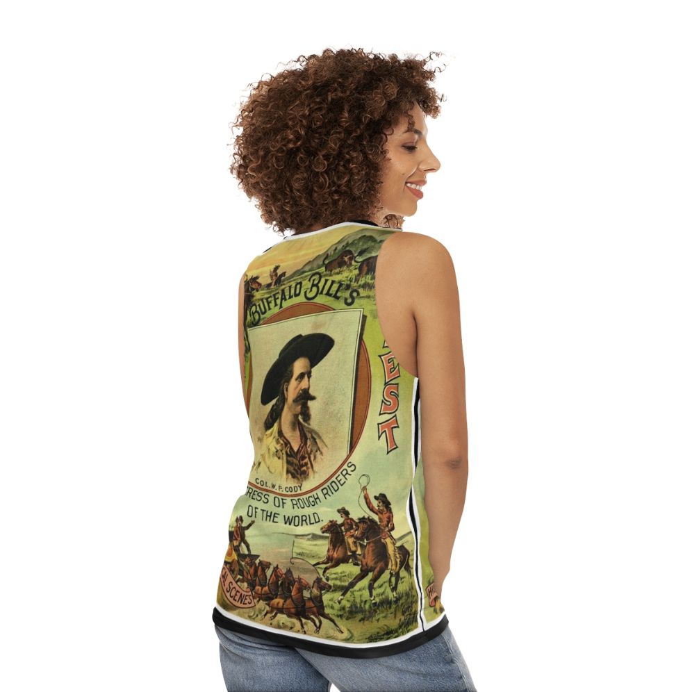 Buffalo Bill Wild West Show Unisex Tank Top - women back