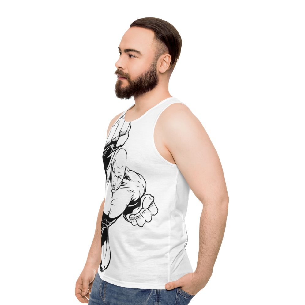 Superhero Inspired Unisex Tank Top - men side