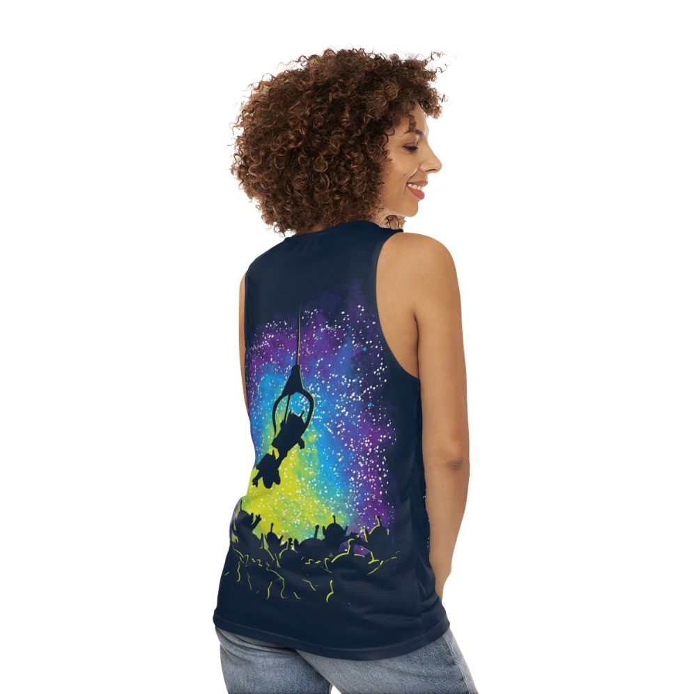 Vintage Alien Master Unisex Tank Top - women back