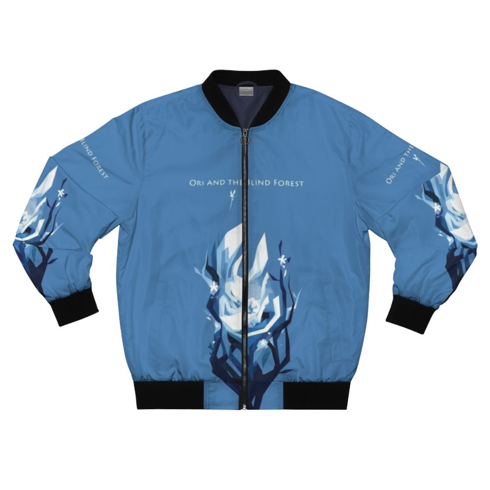 Ori Bomber Jacket featuring characters from the video game Ori and the Will of Wisps