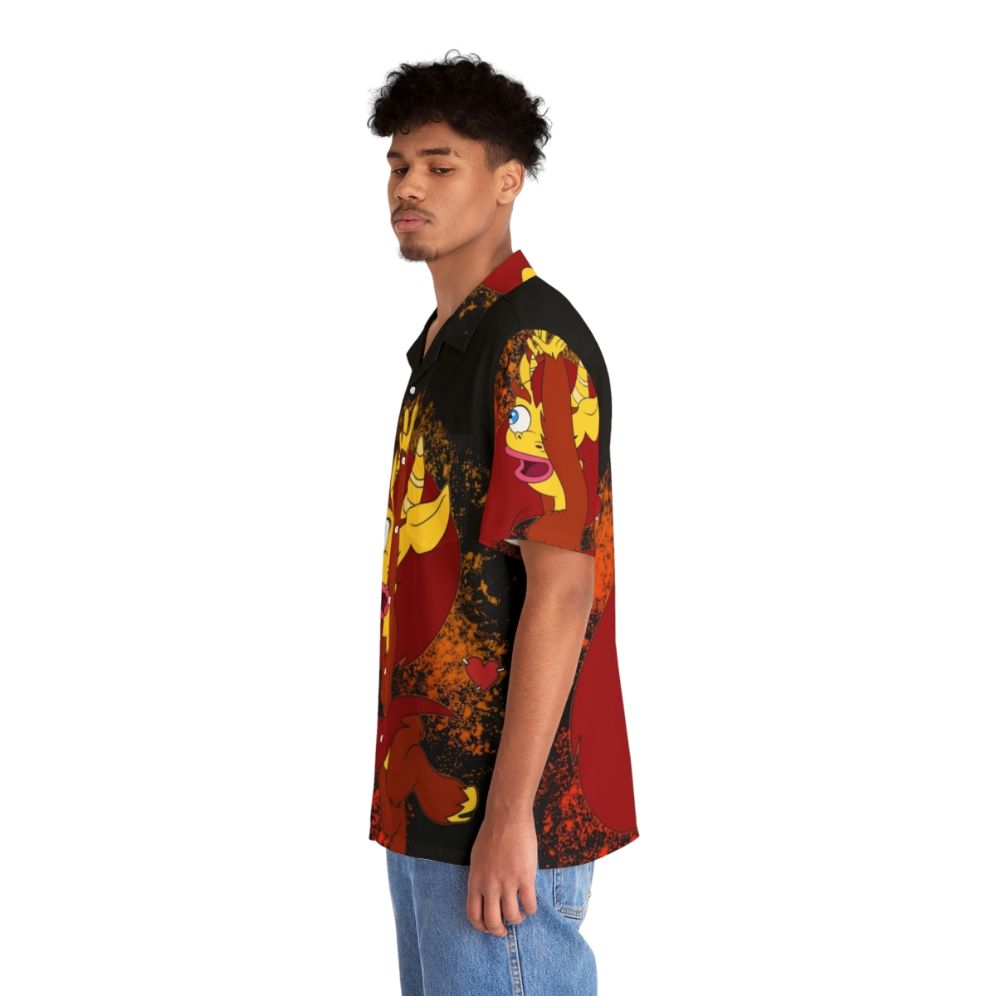 Big Mouth Connie Dance Hawaiian Shirt 2 with Guns and Weapons - People Left